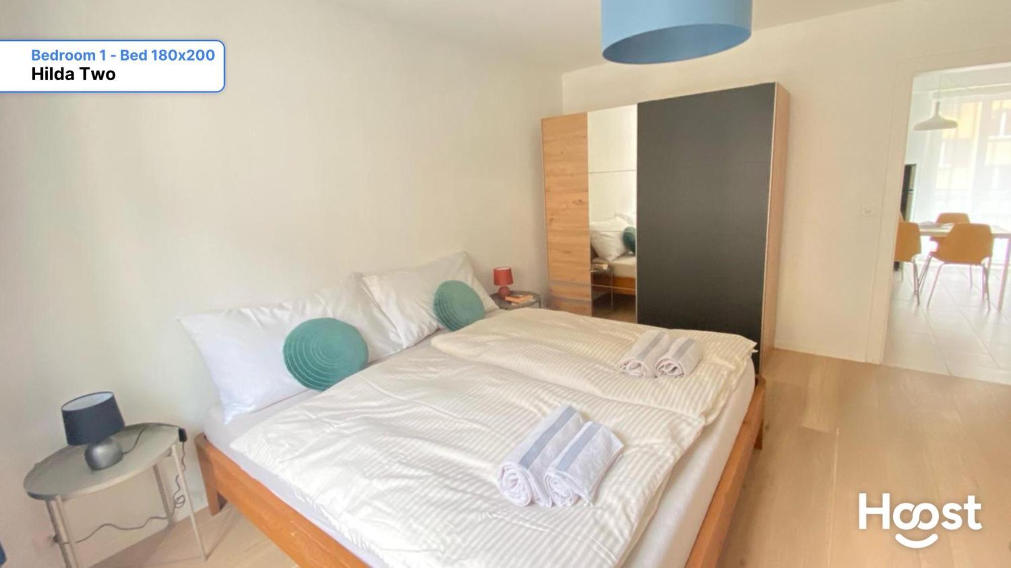 H2 With 3,5 Rooms, 2Br, Living Room And Kitchen, Central And Quite Zurique Exterior foto